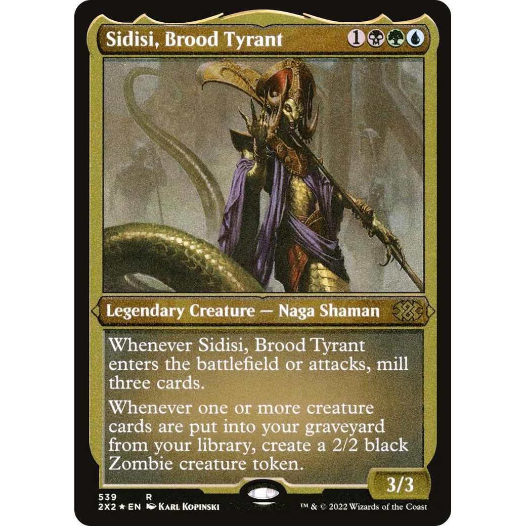 Image for Sidisi, Brood Tyrant (Foil Etched) (539) (2X2) - Magic: The Gathering