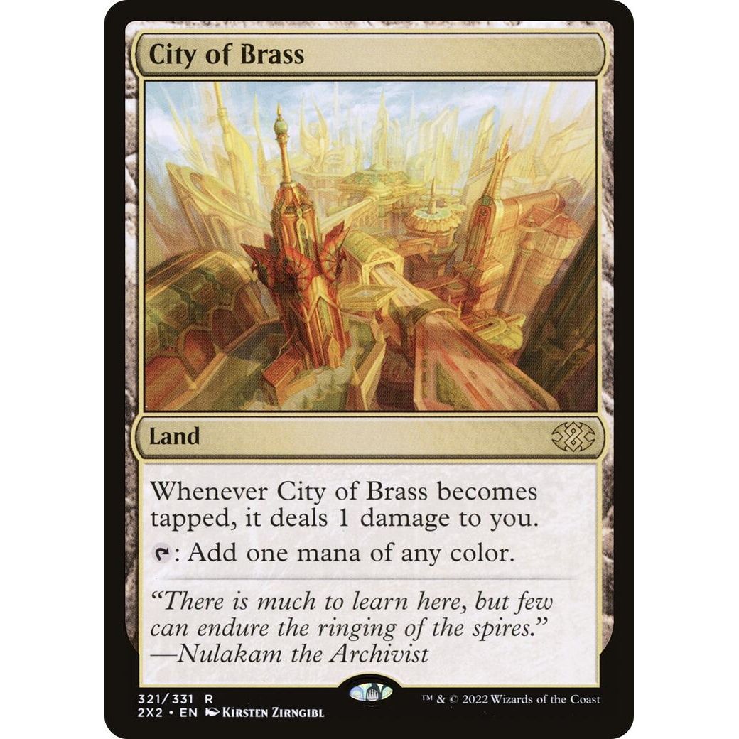 Image for City of Brass (321) (2X2) - Magic: The Gathering