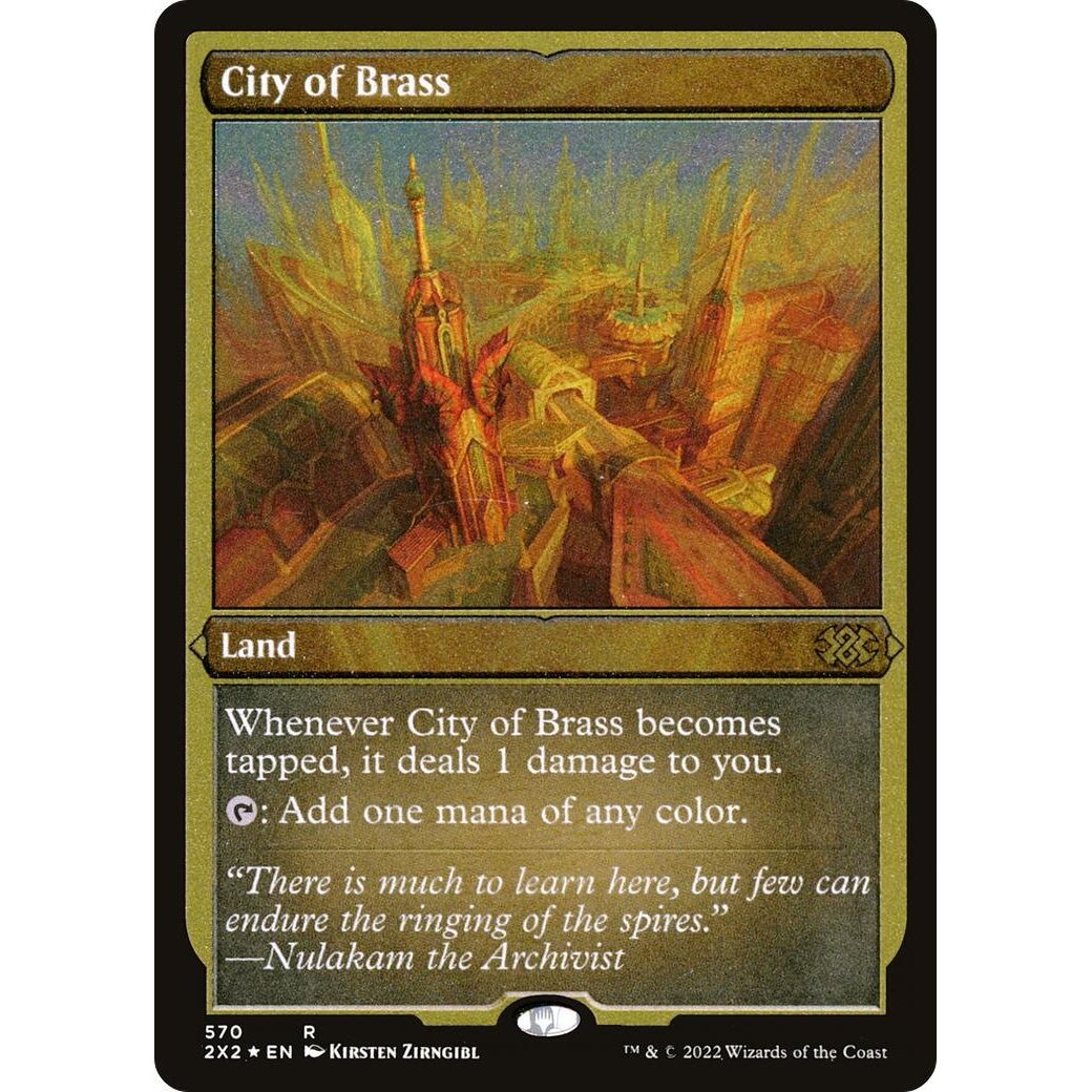 Image for City of Brass (Foil Etched) (570) (2X2) - Magic: The Gathering