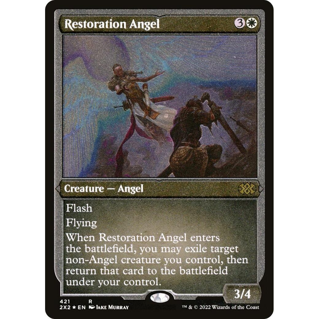 Image for Restoration Angel (Foil Etched) (421) (2X2) - Magic: The Gathering