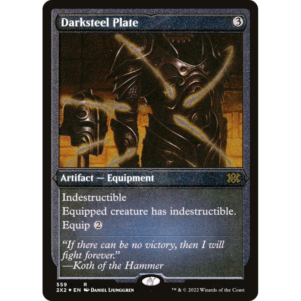 Image for Darksteel Plate (Foil Etched) (559) (2X2) - Magic: The Gathering