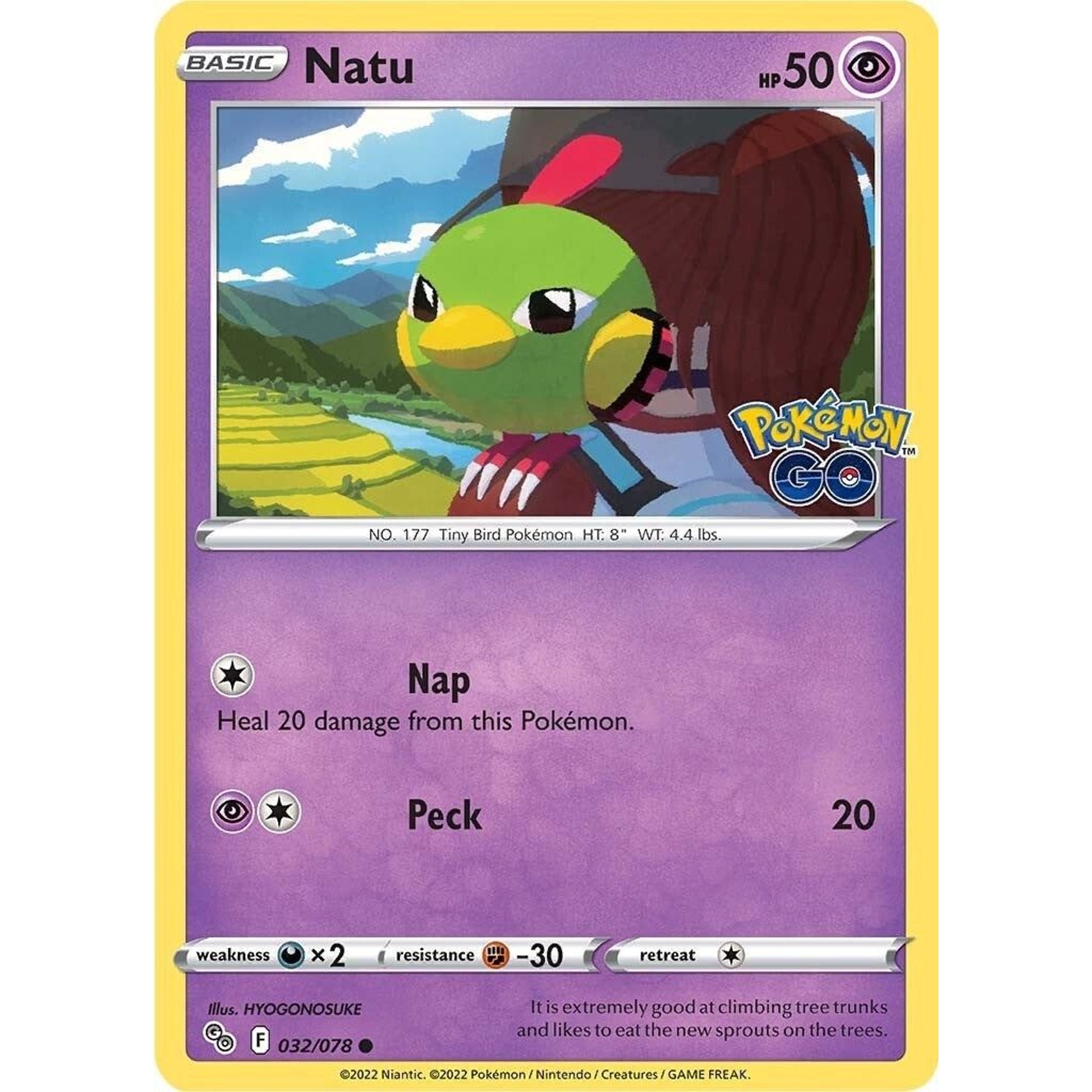 Image for Natu (032/078) (PGO) - Pokemon