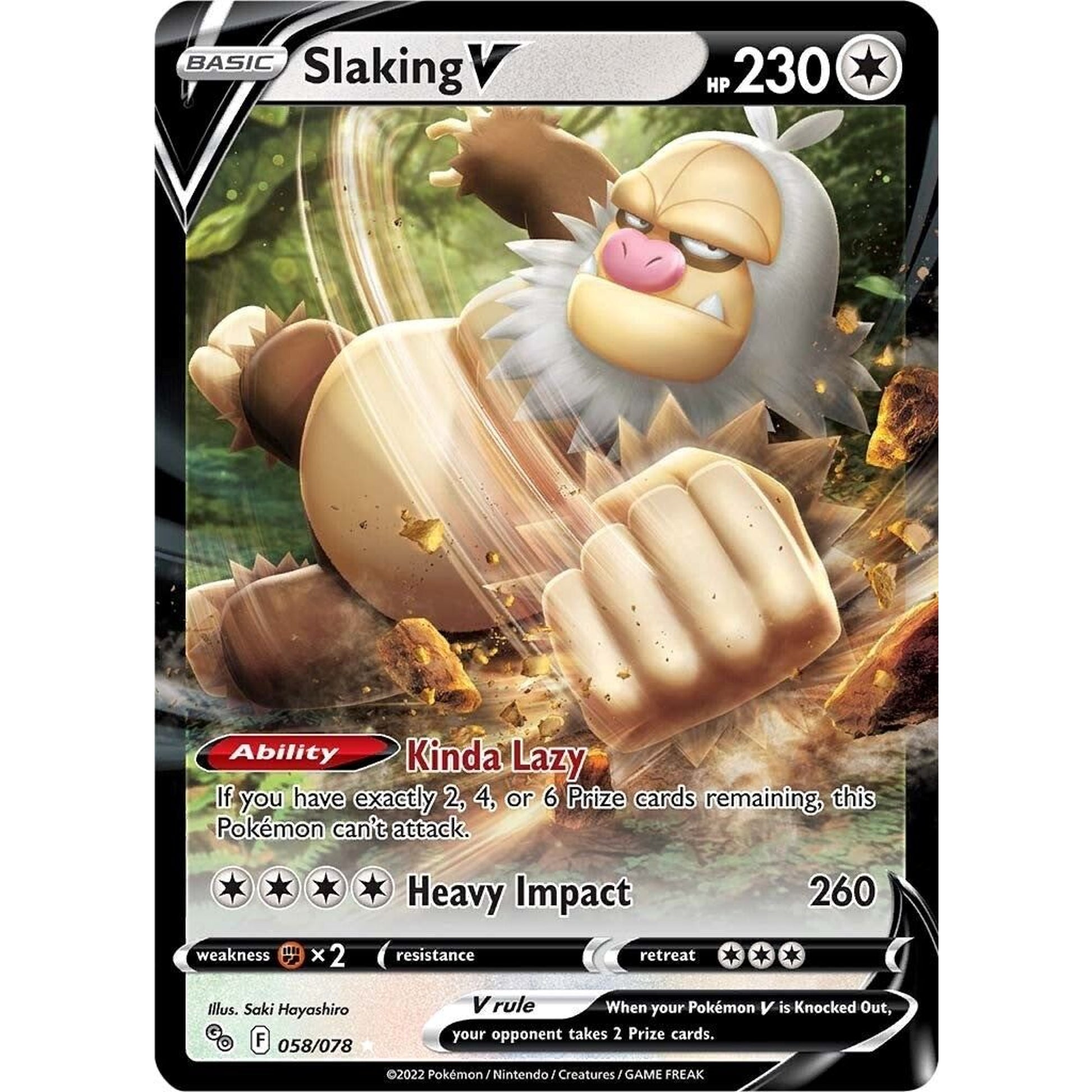 Image for Slaking V (058/078) (PGO) - Pokemon