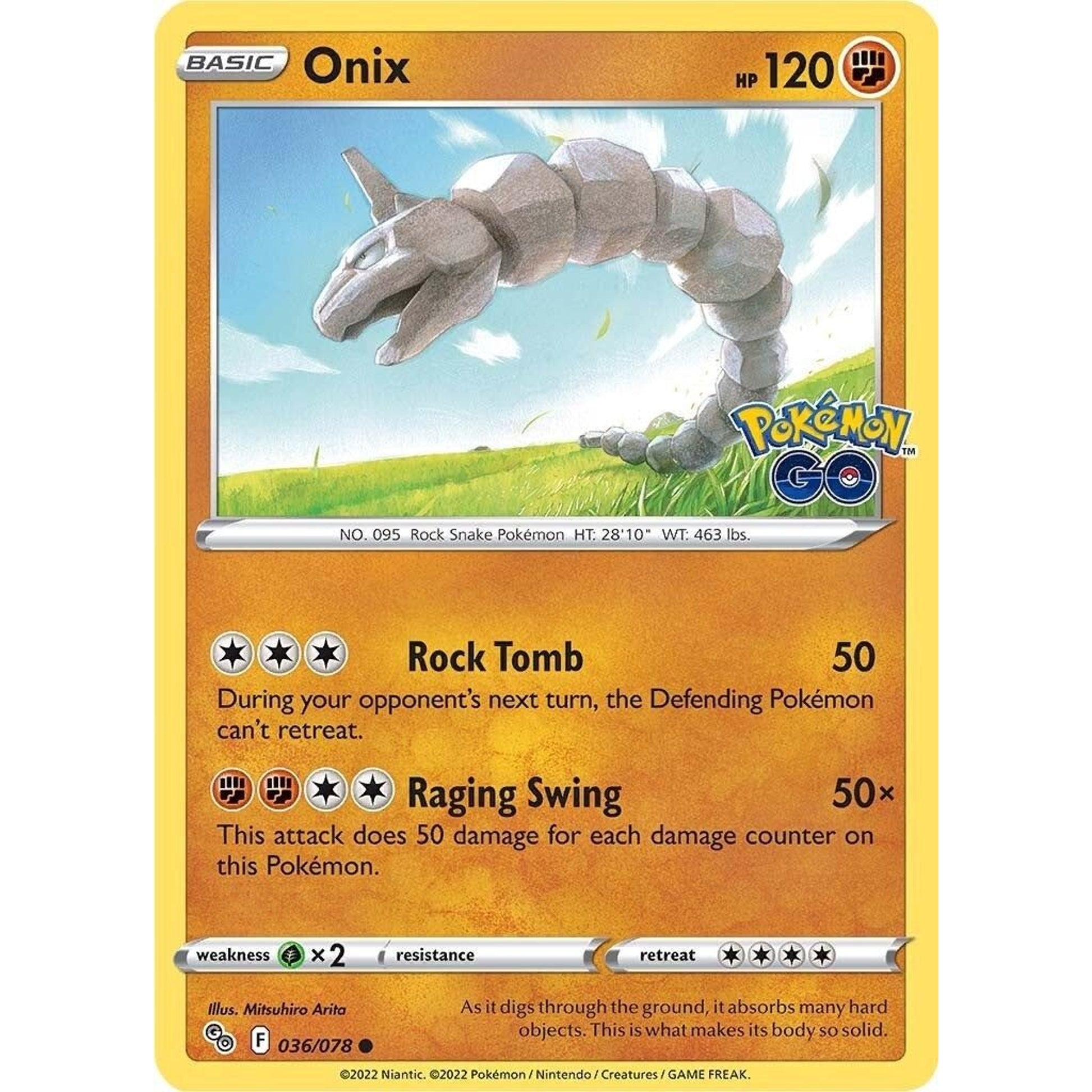 Image for Onix (036/078) (PGO) - Pokemon