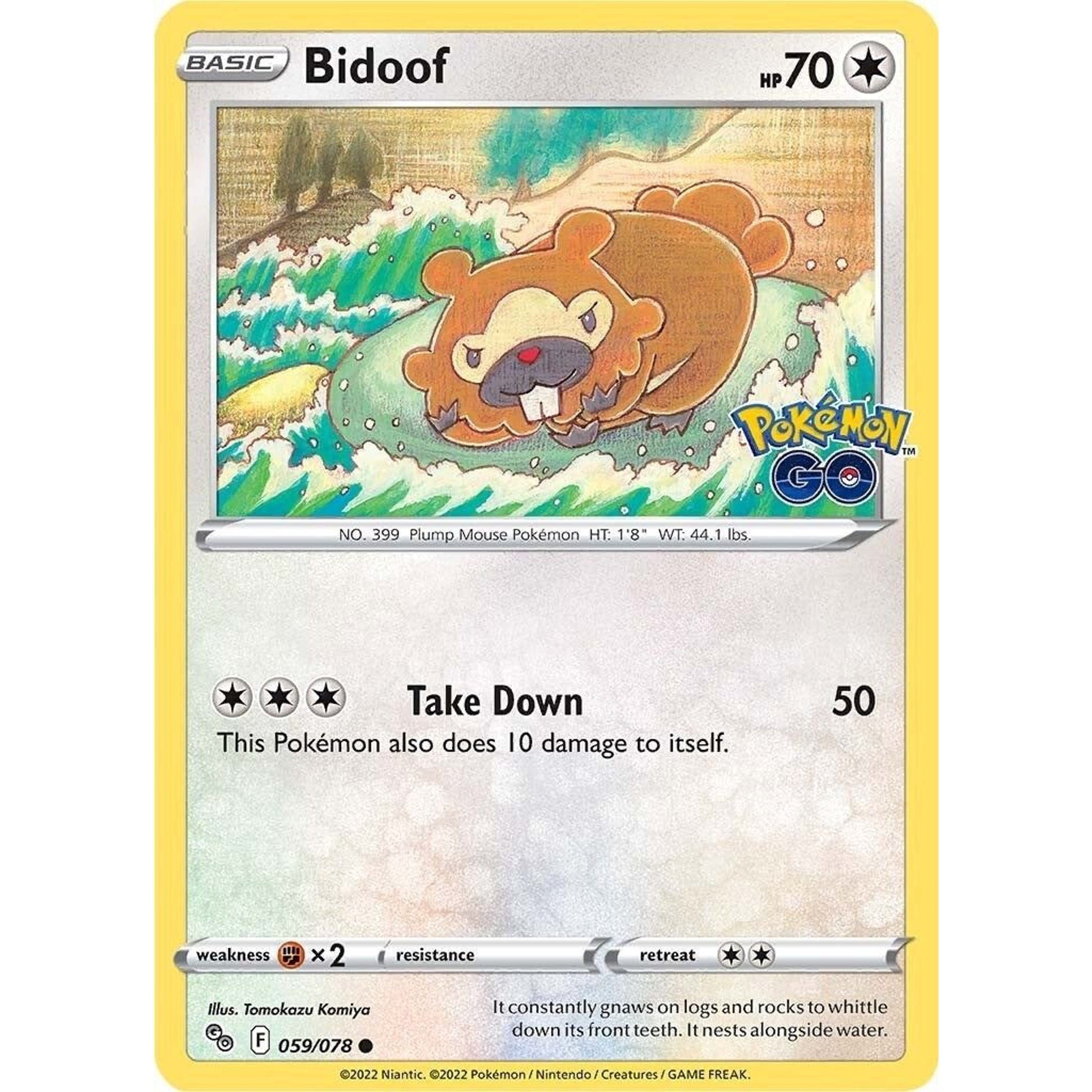 Image for Bidoof (059/078) (PGO) - Pokemon