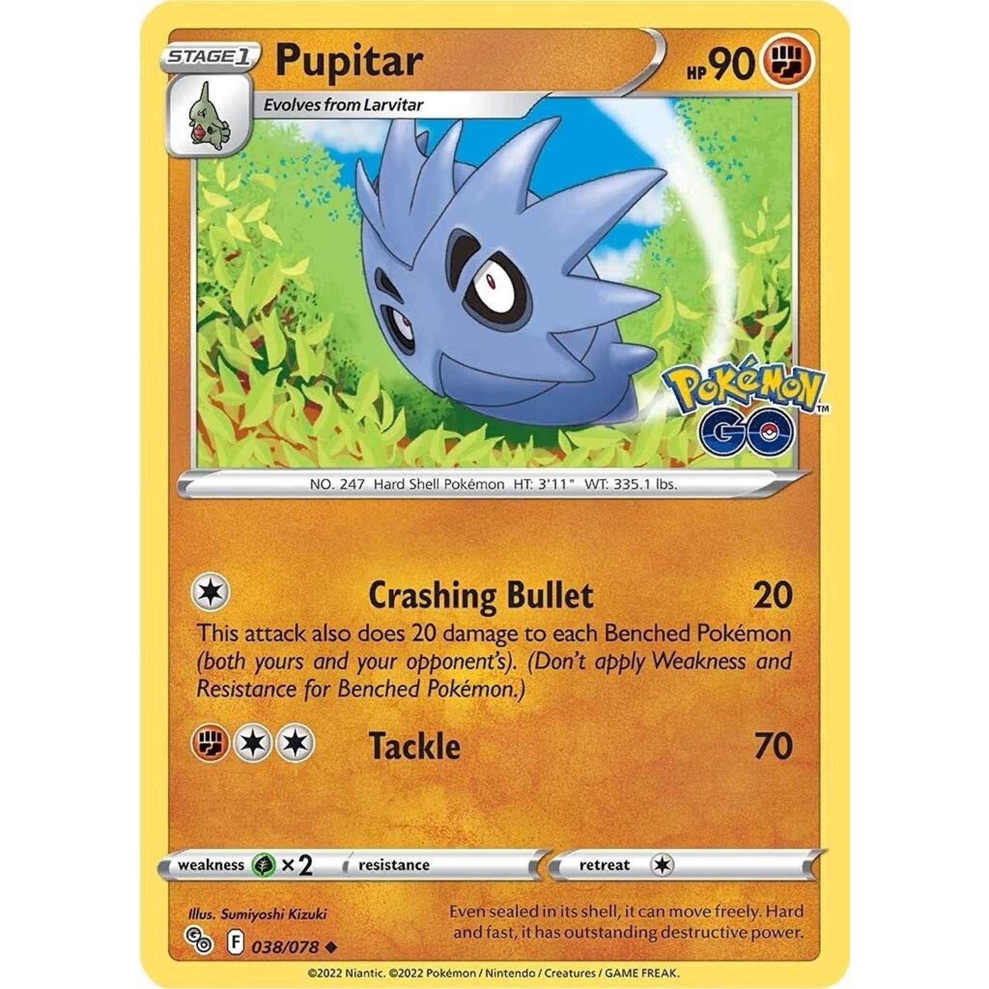 Image for Pupitar (038/078) (PGO) - Pokemon