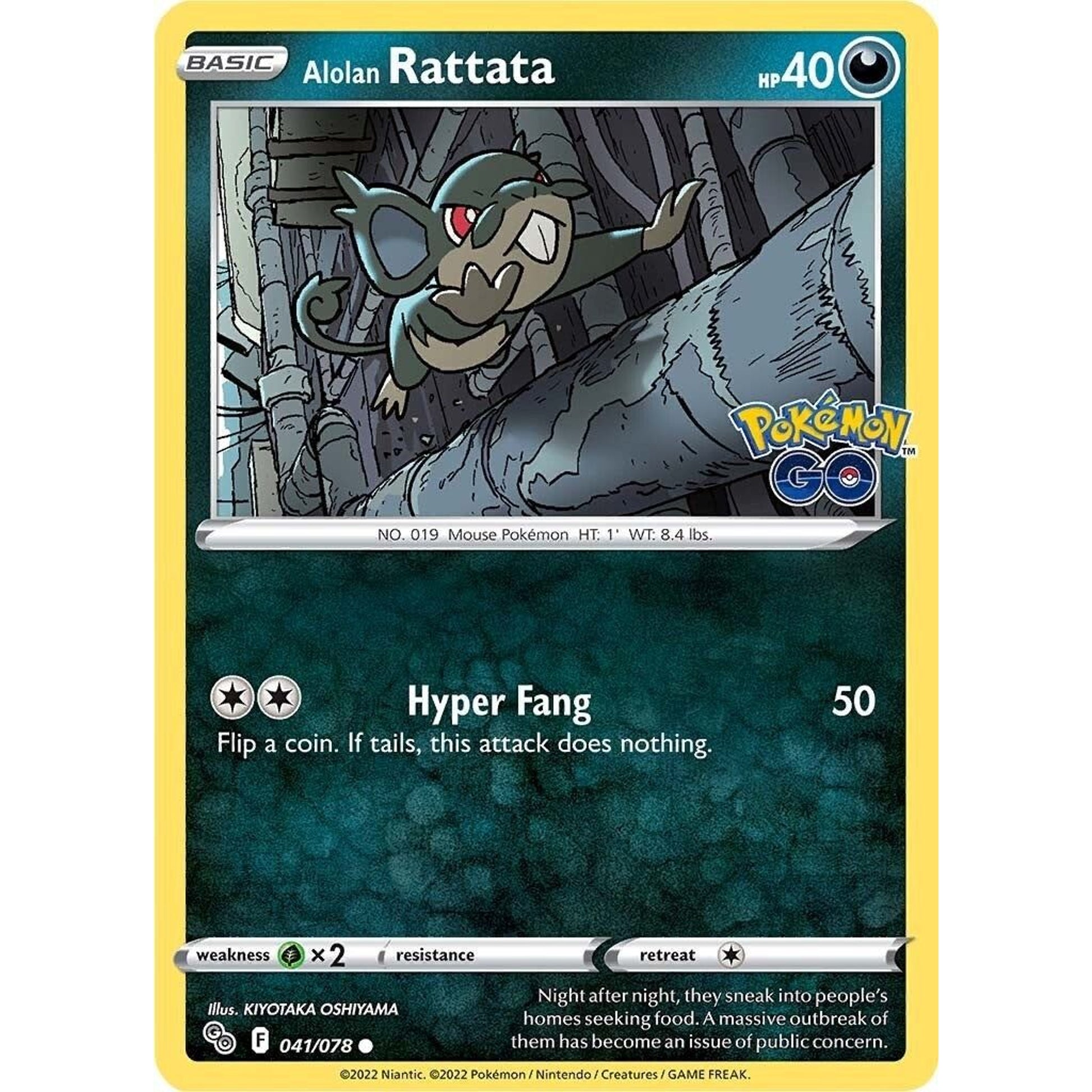 Image for Alolan Rattata (041/078) (PGO) - Pokemon