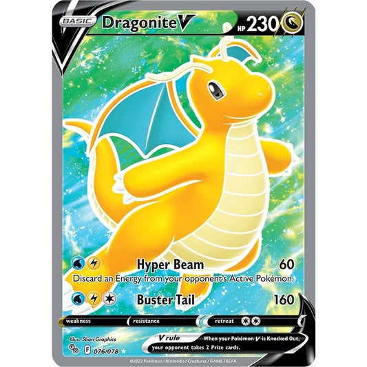 Image for Dragonite V (Full Art) (076/078) (PGO) - Pokemon