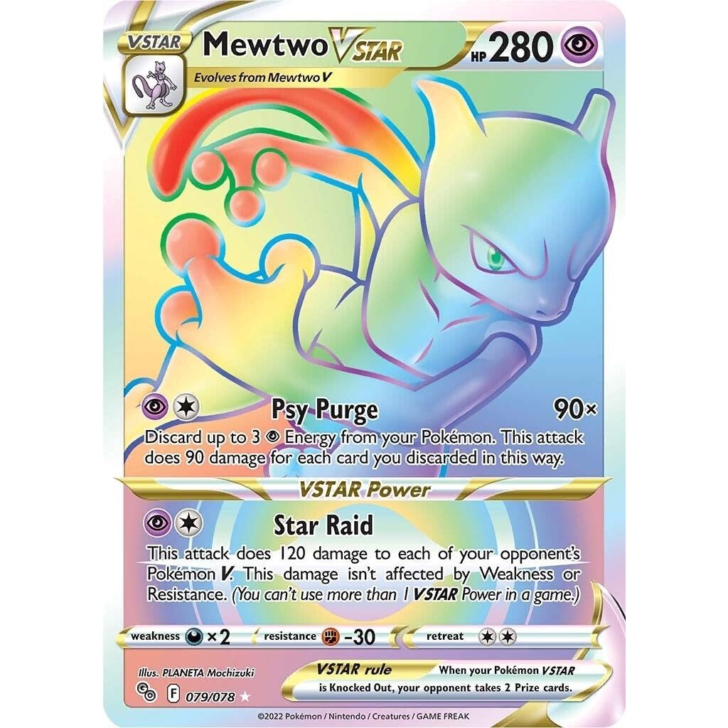 Image for Mewtwo VSTAR (79) (Secret) (079/078) (PGO) - Pokemon