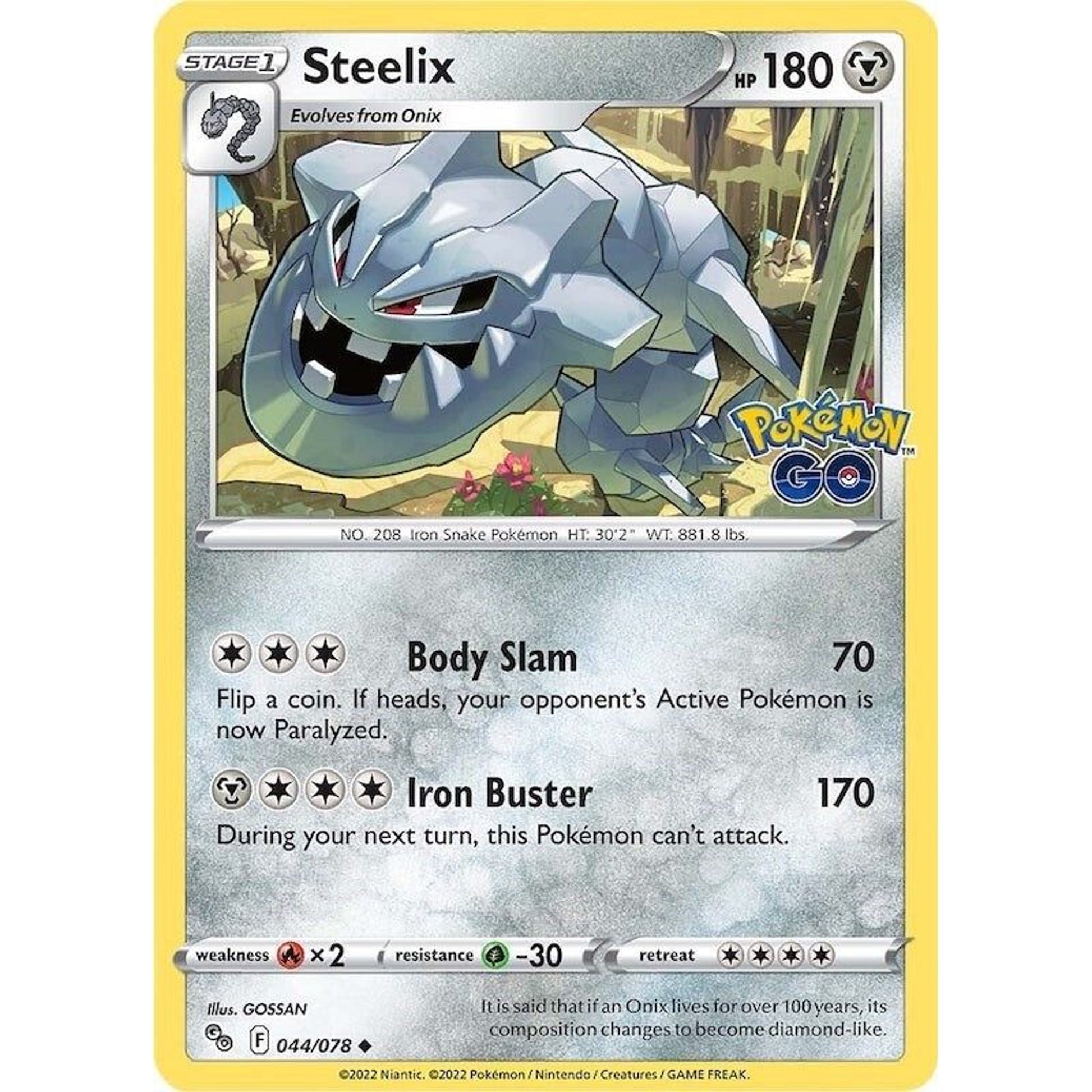 Image for Steelix (044/078) (PGO) - Pokemon