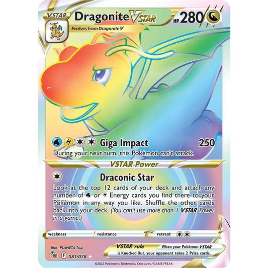 Image for Dragonite VSTAR (Secret) (081/078) (PGO) - Pokemon