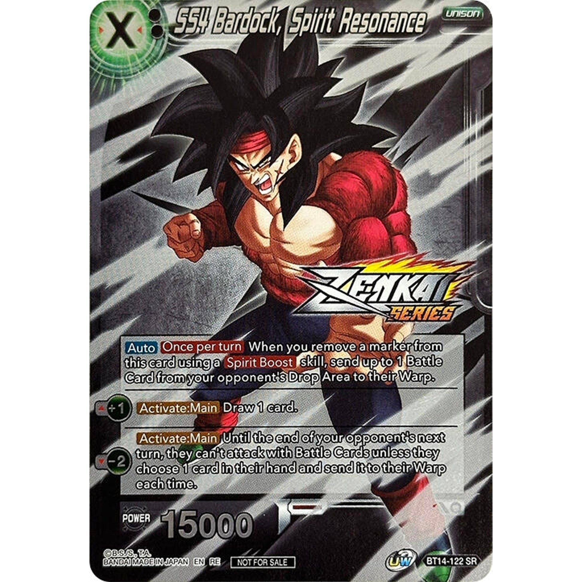 Image for SS4 Bardock, Spirit Resonance (Event Pack 10) (Alternate Foil) (BT14-122) (TPR) - Dragon Ball Super: Masters