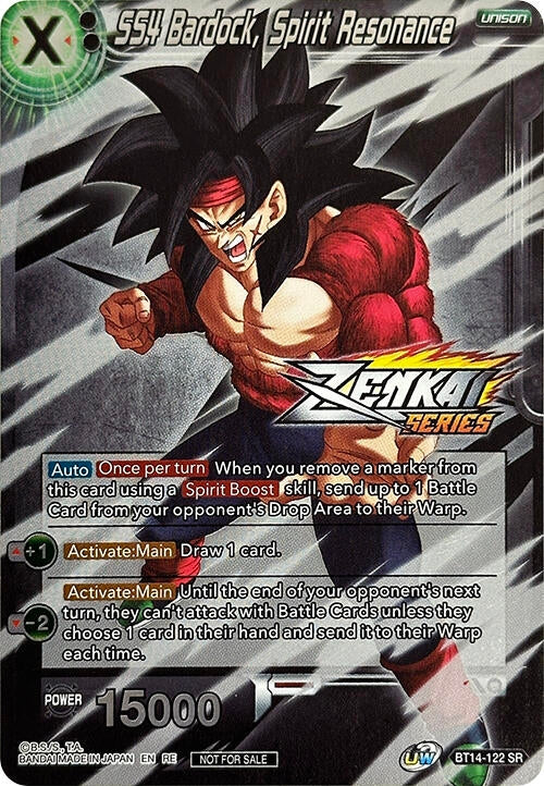 Image for SS4 Bardock, Spirit Resonance (Event Pack 10) (Alternate Foil) (BT14-122) (TPR) - Dragon Ball Super: Masters