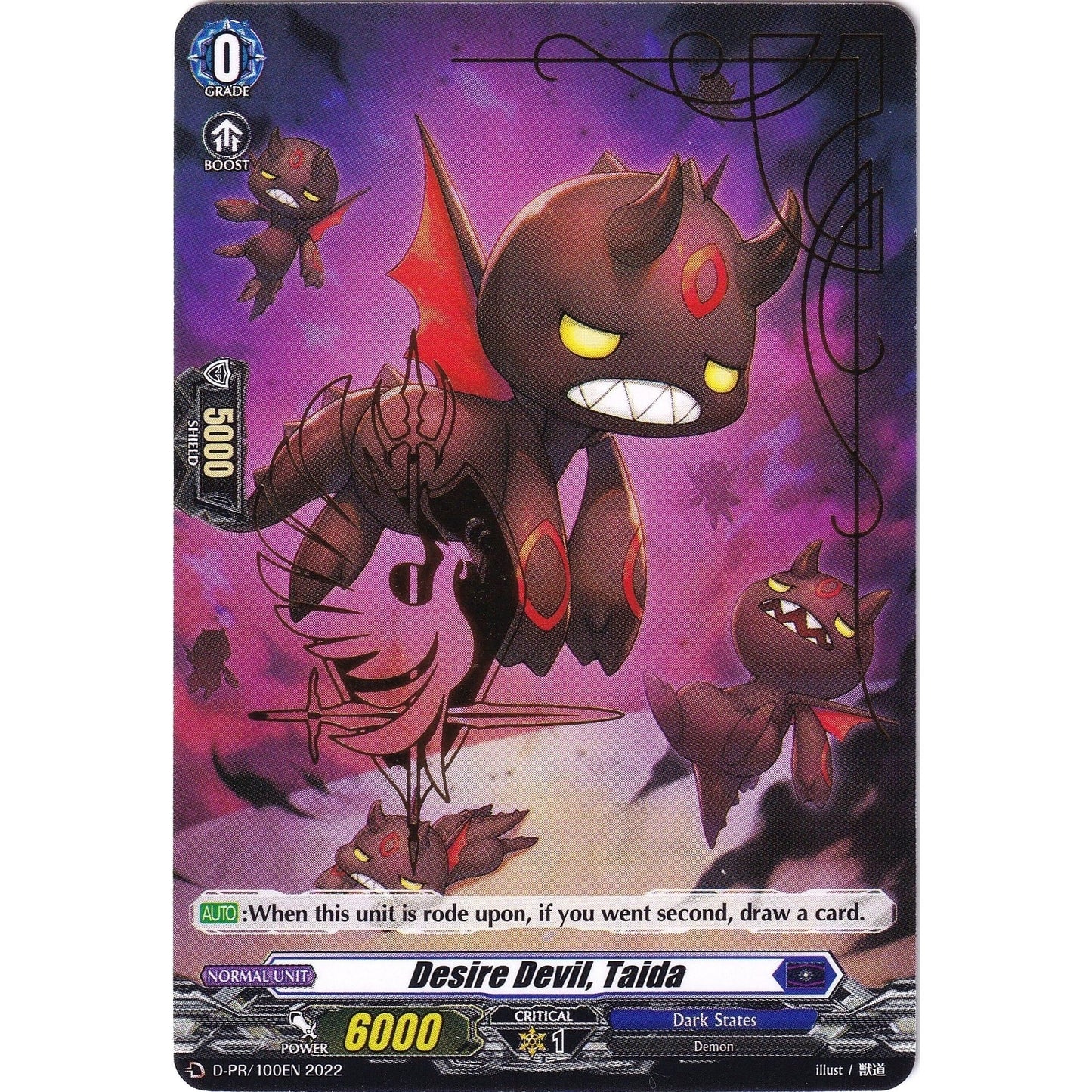 Image for Desire Devil, Taida (Hot Stamped) (D-PR/100EN 2022) (D-PR) - Cardfight Vanguard
