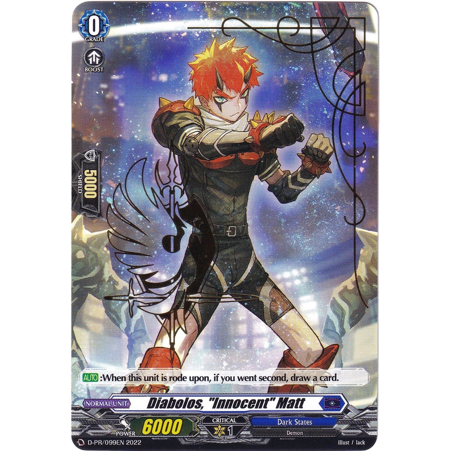 Image for Diabolos, "Innocent" Matt (Hot Stamped) (D-PR/099EN 2022) (D-PR) - Cardfight Vanguard