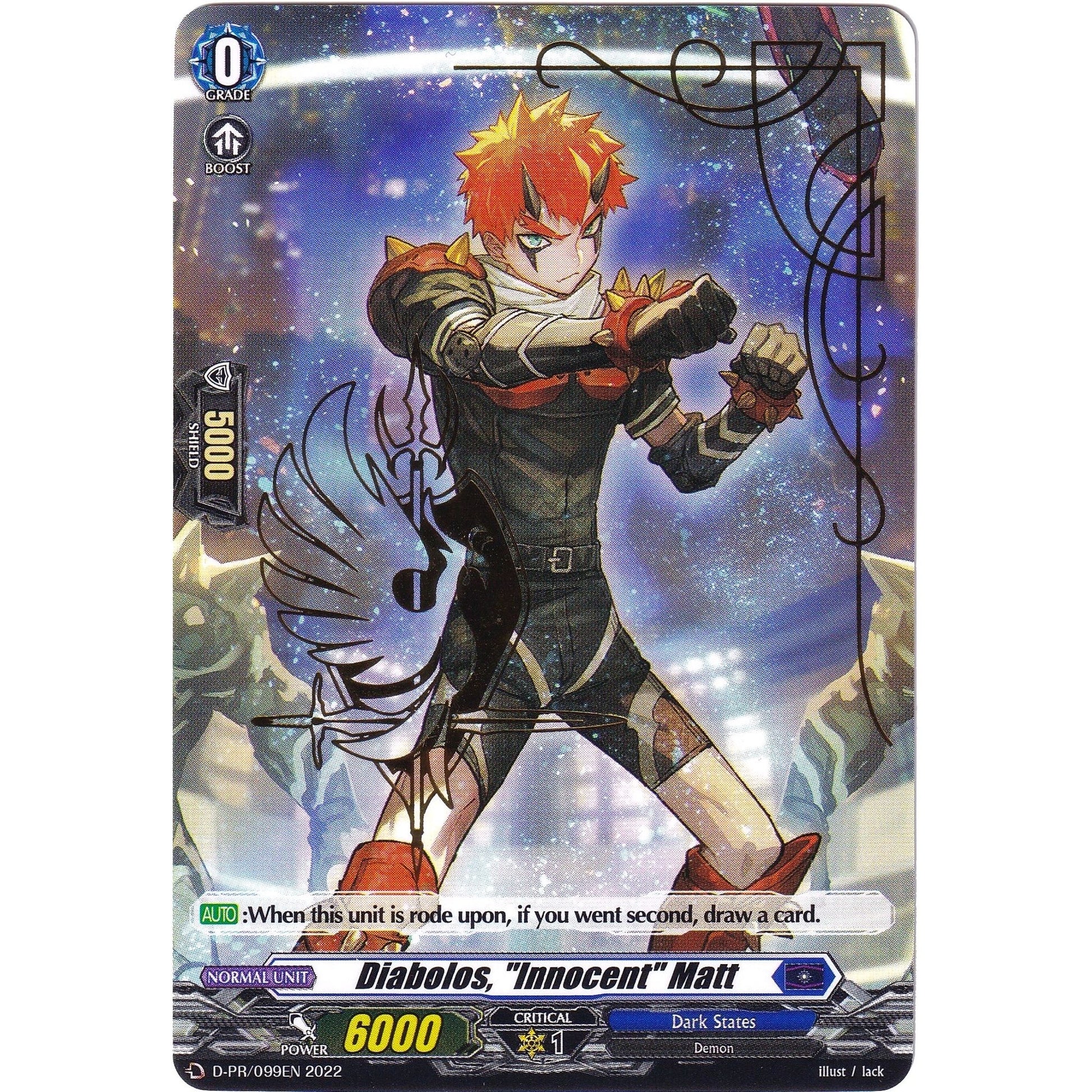 Image for Diabolos, "Innocent" Matt (Hot Stamped) (D-PR/099EN 2022) (D-PR) - Cardfight Vanguard