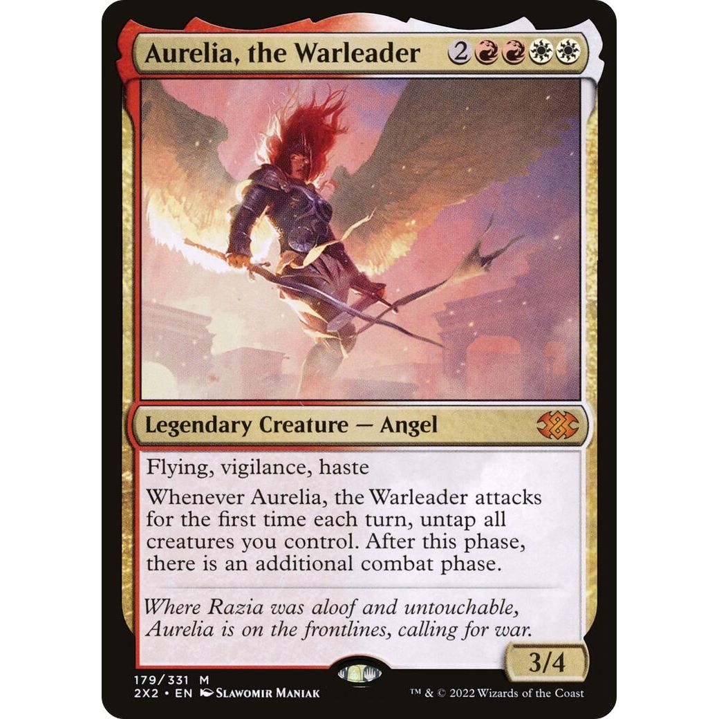 Image for Aurelia, the Warleader (179) (2X2) - Magic: The Gathering
