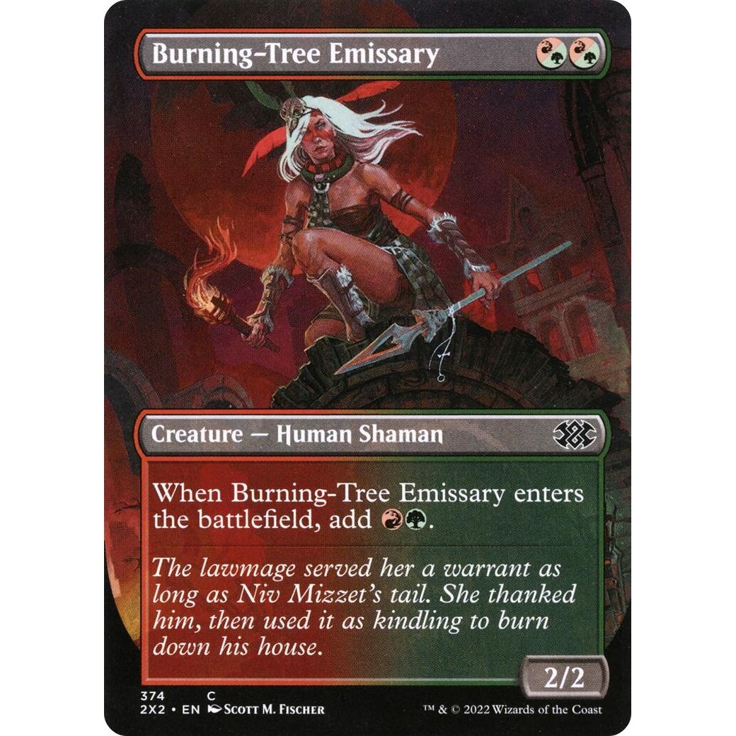 Image for Burning-Tree Emissary (Borderless) (374) (2X2) - Magic: The Gathering