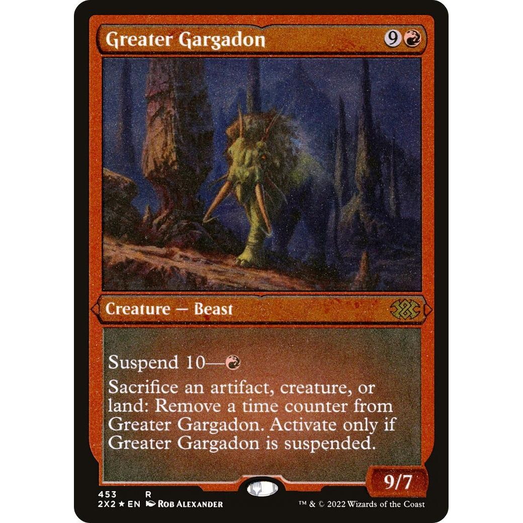 Image for Greater Gargadon (Foil Etched) (453) (2X2) - Magic: The Gathering