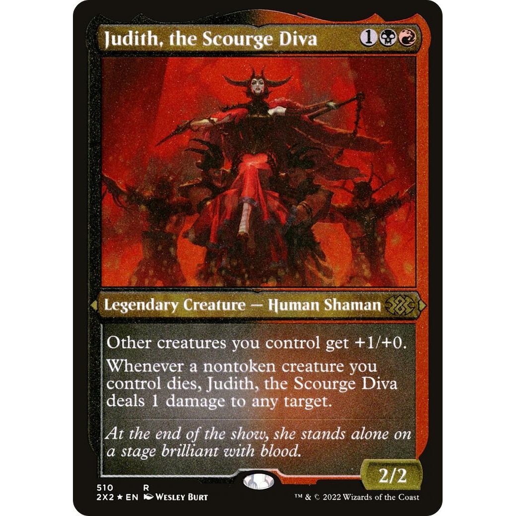 Image for Judith, the Scourge Diva (Foil Etched) (510) (2X2) - Magic: The Gathering