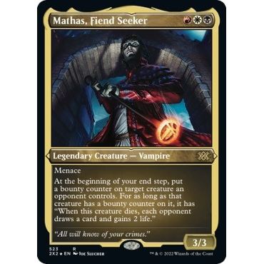 Image for Mathas, Fiend Seeker (Foil Etched) (523) (2X2) - Magic: The Gathering