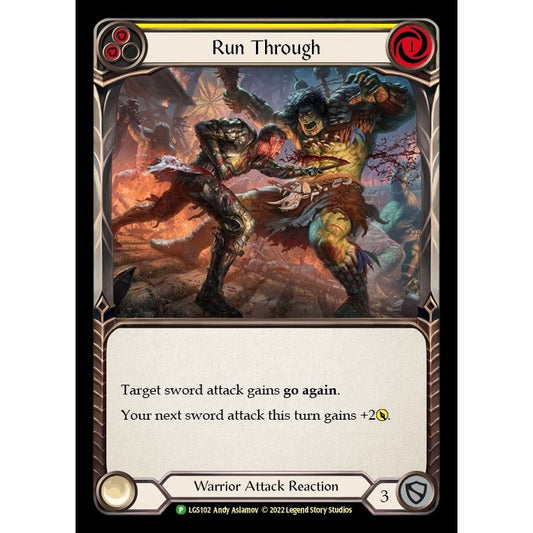 Image for Run Through - LGS102 (LGS102) (PR) - Flesh and Blood TCG