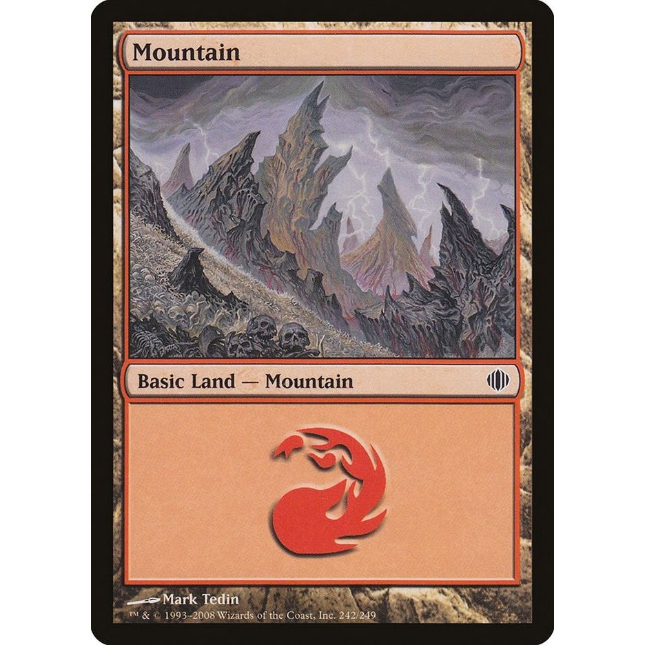 Image for Mountain (242) (242) (ALA) - Magic: The Gathering