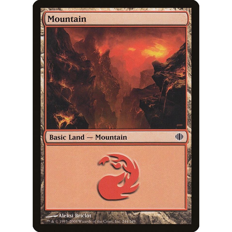 Image for Mountain (244) (244) (ALA) - Magic: The Gathering
