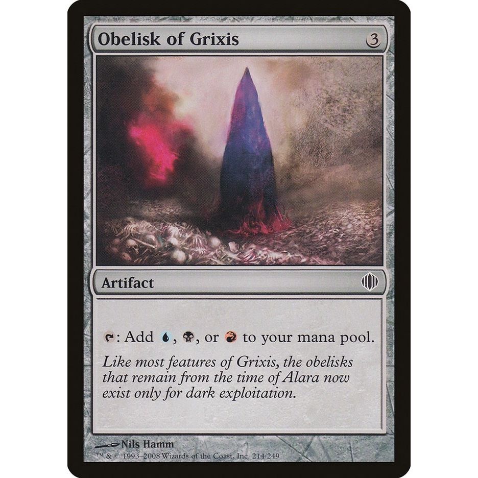 Image for Obelisk of Grixis (214) (ALA) - Magic: The Gathering