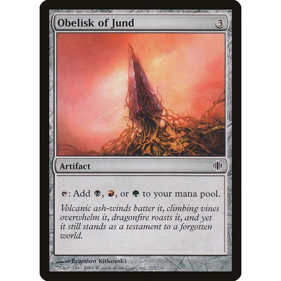 Image for Obelisk of Jund (215) (ALA) - Magic: The Gathering