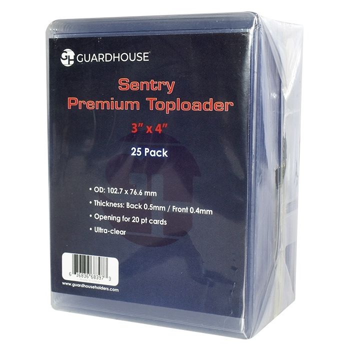 Image for Sentry 3" x 4" Premium Toploader (25-Pack) - Collectible Storage