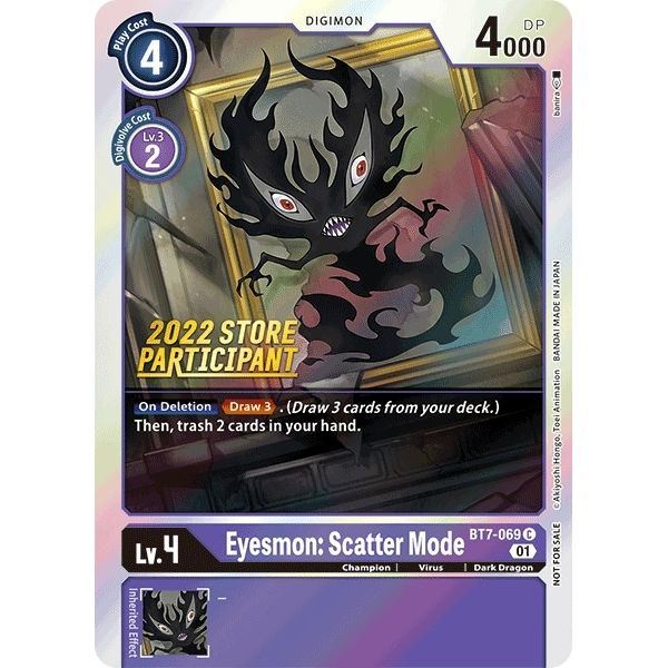 Image for Eyesmon: Scatter Mode (2022 Store Participant) (BT7-069 C) (BT07) - Digimon Card Game