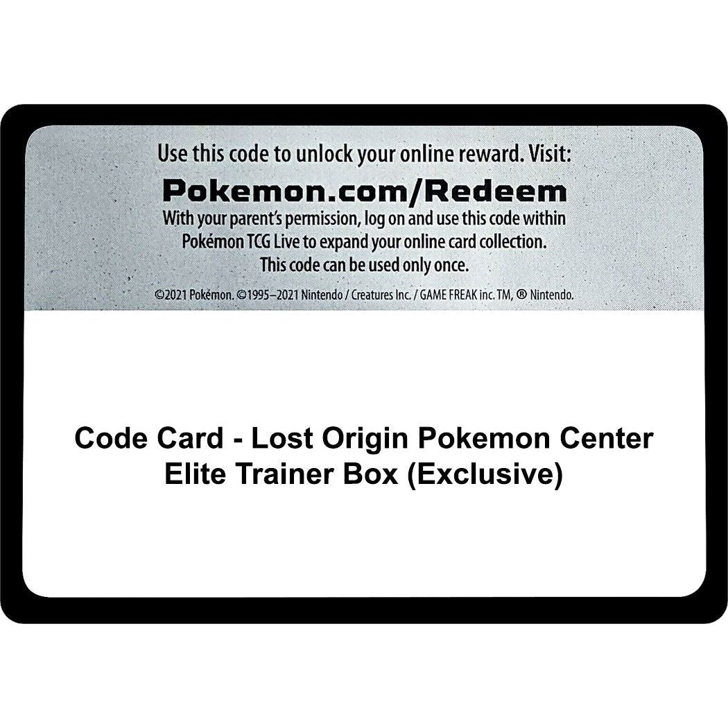 Image for Code Card - Lost Origin Pokemon Center Elite Trainer Box (Exclusive) (SWSH11) - Pokemon