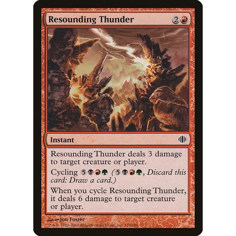 Image for Resounding Thunder (110) (ALA) - Magic: The Gathering
