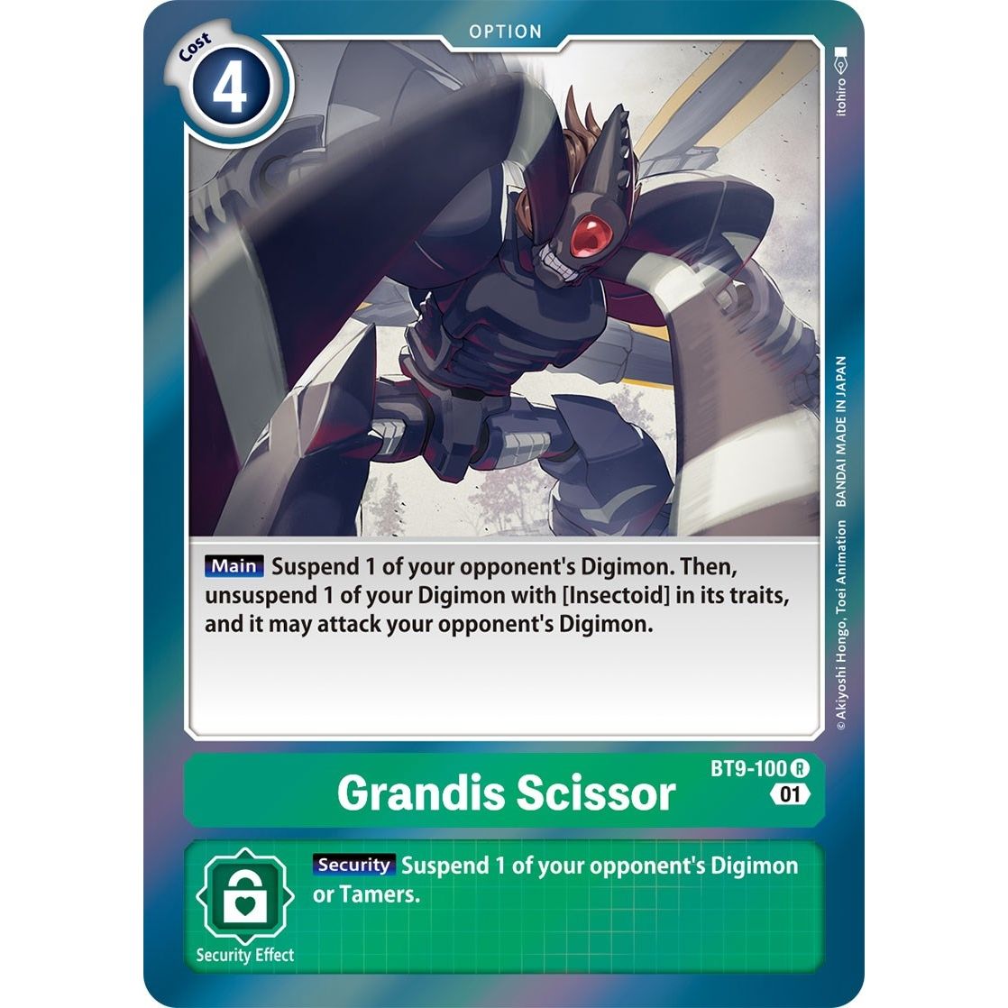 Image for Grandis Scissor (BT9-100 R) (BT09) - Digimon Card Game