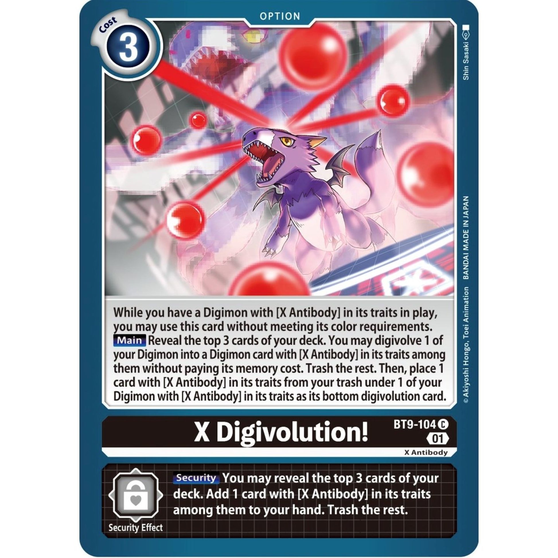Image for X Digivolution! (BT9-104 C) (BT09) - Digimon Card Game