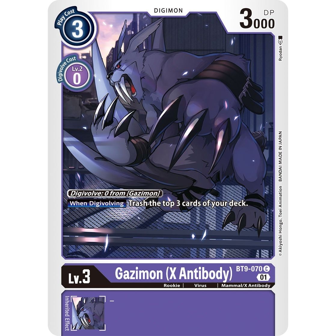 Image for Gazimon (X Antibody) (BT9-070 C) (BT09) - Digimon Card Game