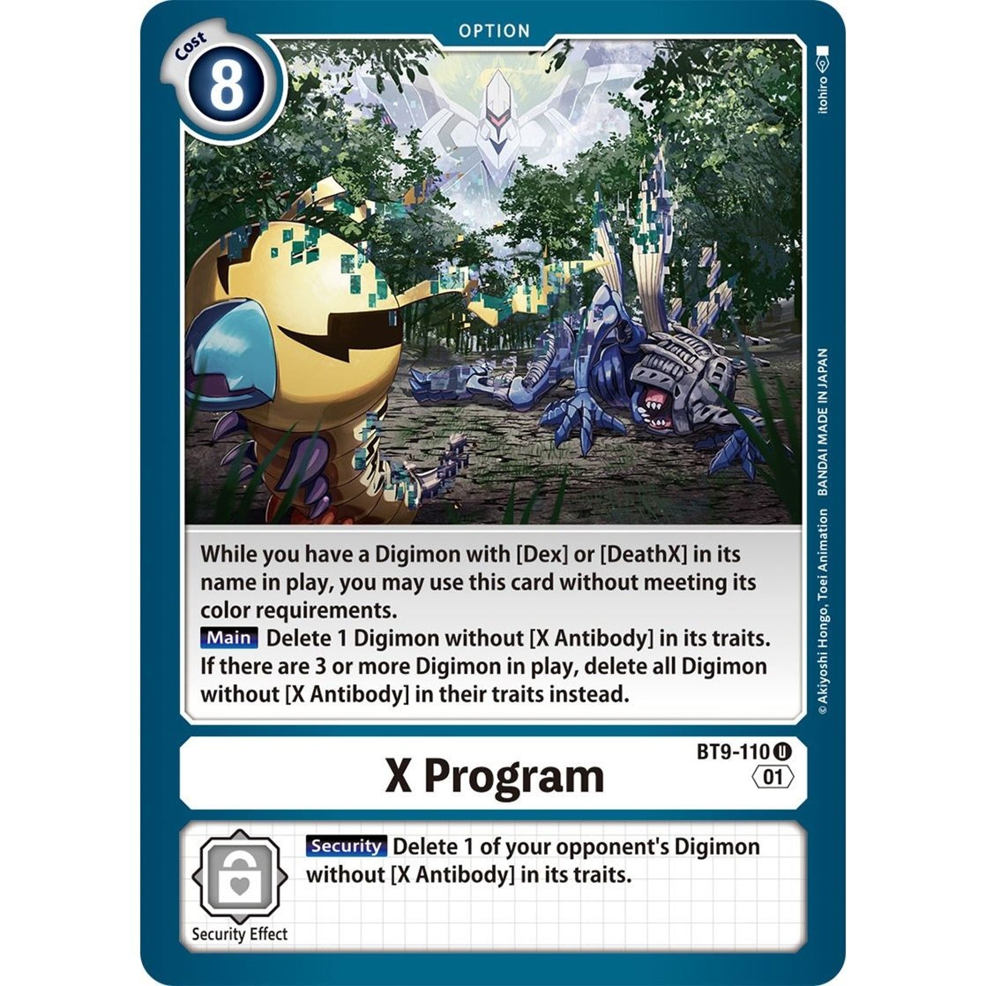 Image for X Program (BT9-110 U) (BT09) - Digimon Card Game