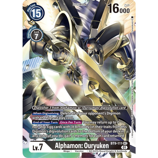 Image for Alphamon: Ouryuken (BT9-111 SEC) (BT09) - Digimon Card Game
