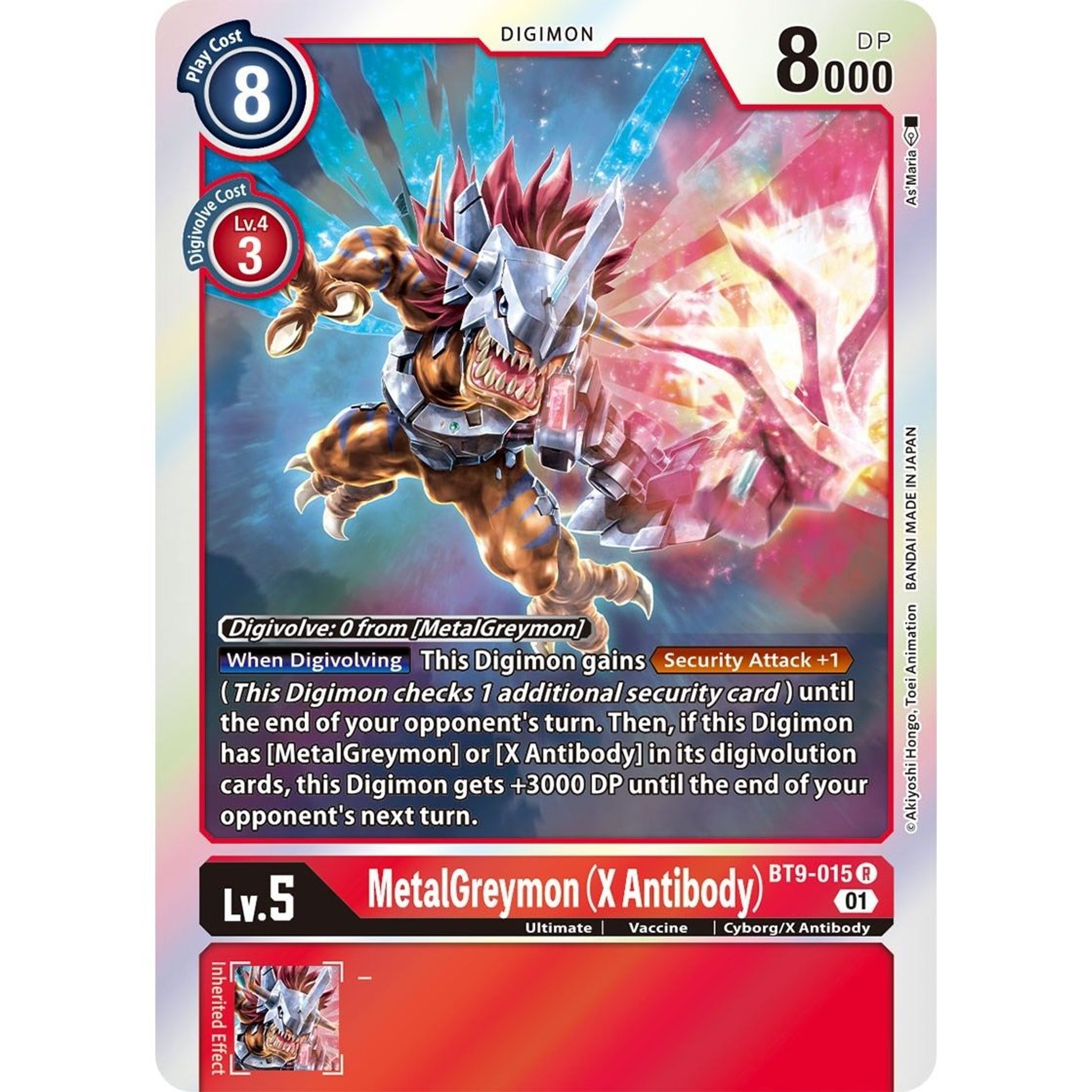 Image for MetalGreymon (X Antibody) (BT9-015 R) (BT09) - Digimon Card Game