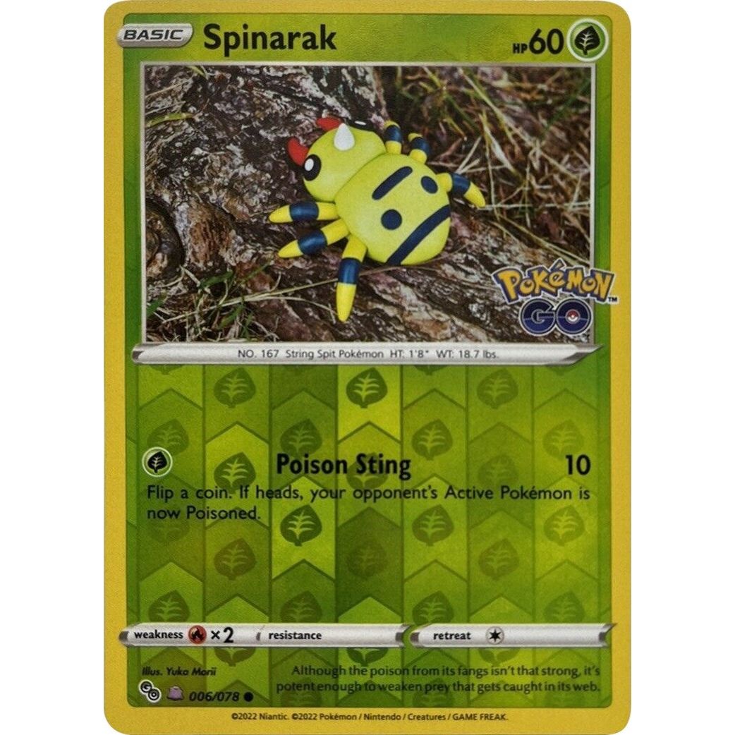 Image for Spinarak (Peelable Ditto) (006/078) (PGO) - Pokemon