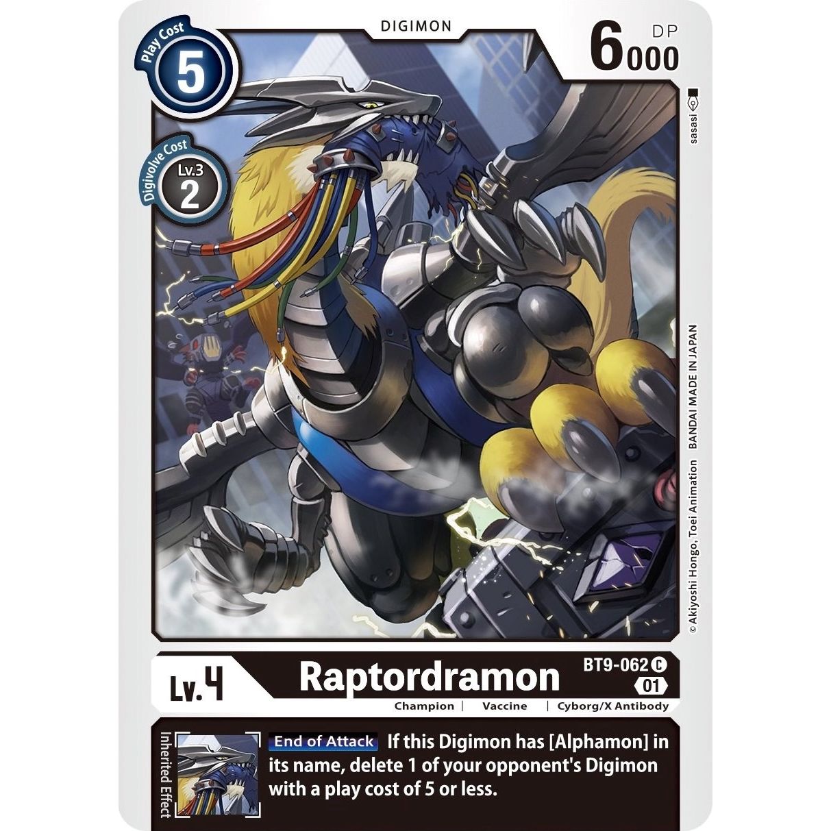 Image for Raptordramon (BT9-062 C) (BT09) - Digimon Card Game