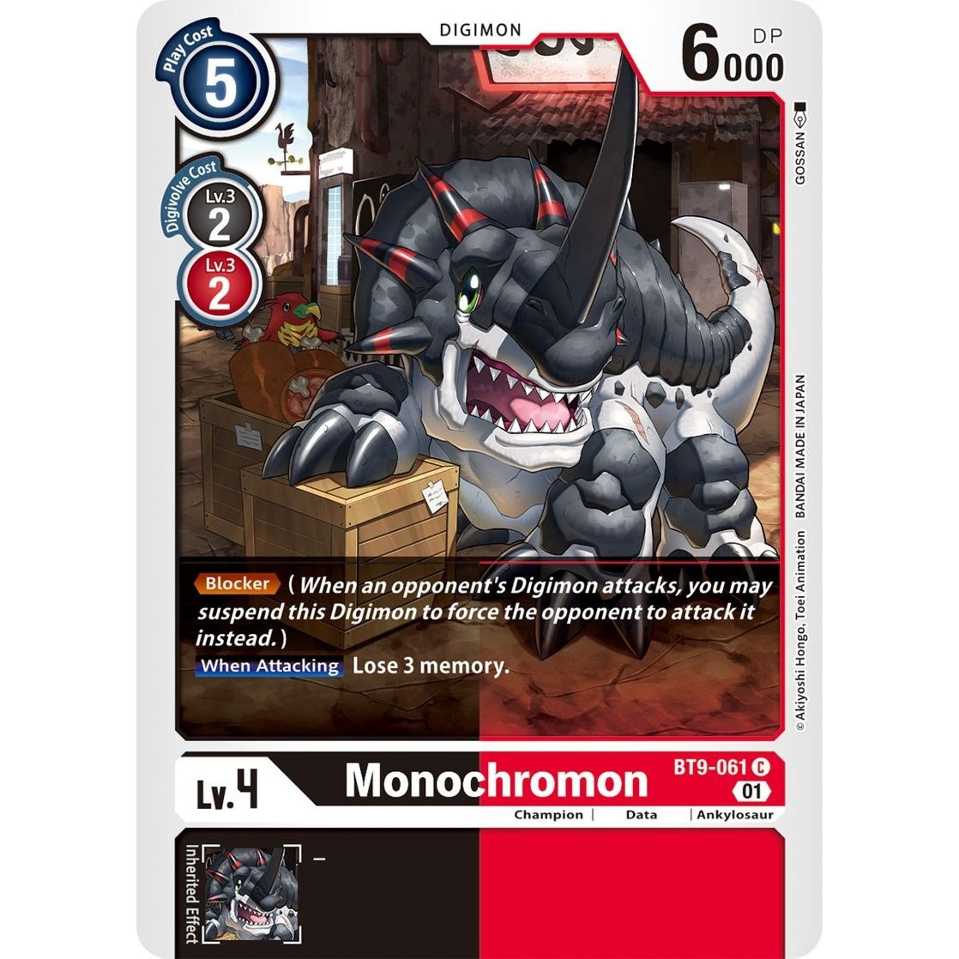 Image for Monochromon (BT9-061 C) (BT09) - Digimon Card Game