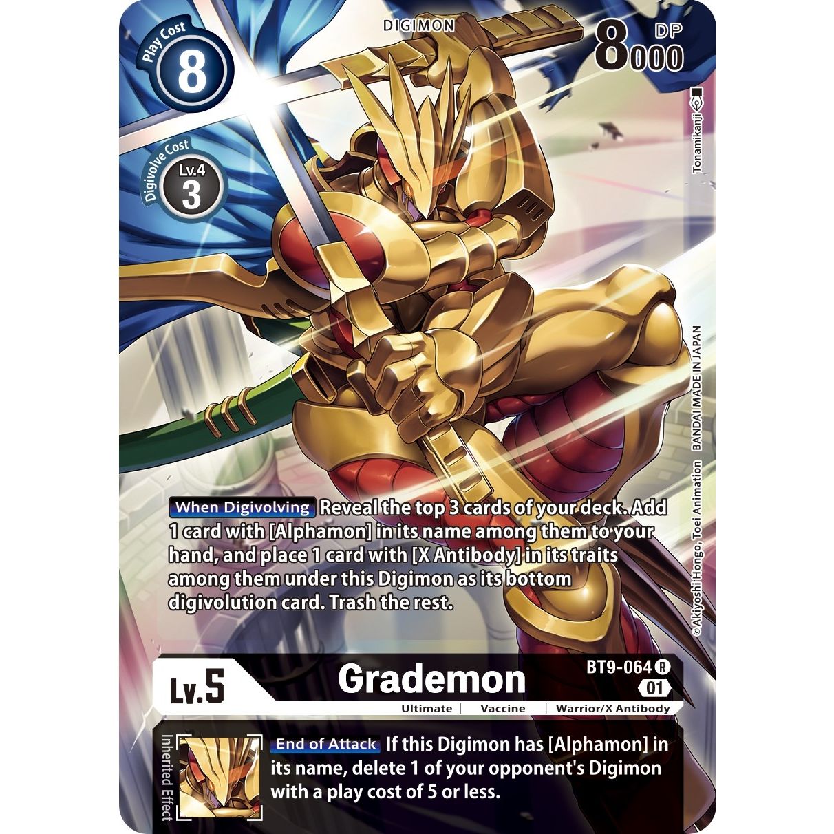 Image for Grademon (Alternate Art) (BT9-064 R) (BT09) - Digimon Card Game