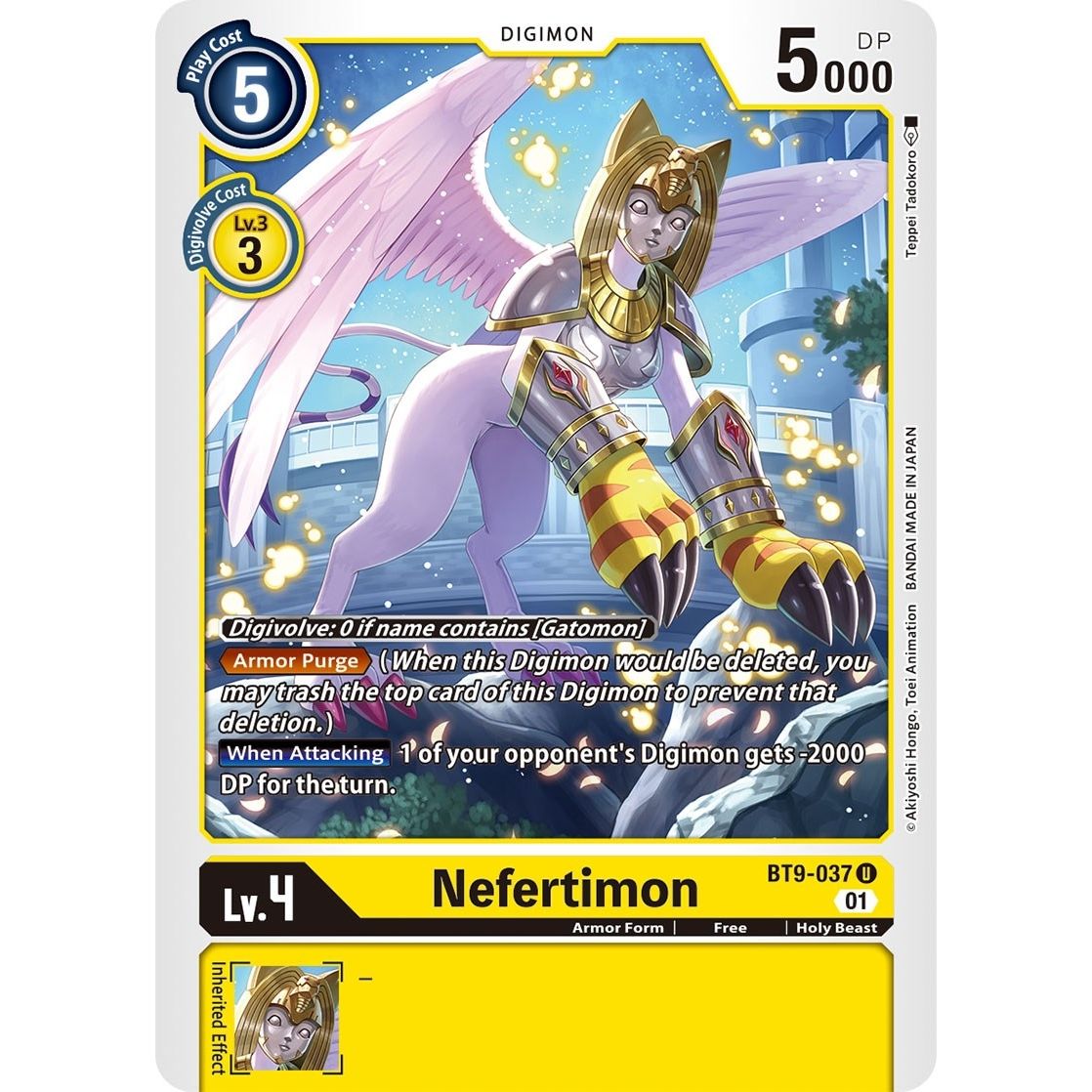 Image for Nefertimon (BT9-037 U) (BT09) - Digimon Card Game