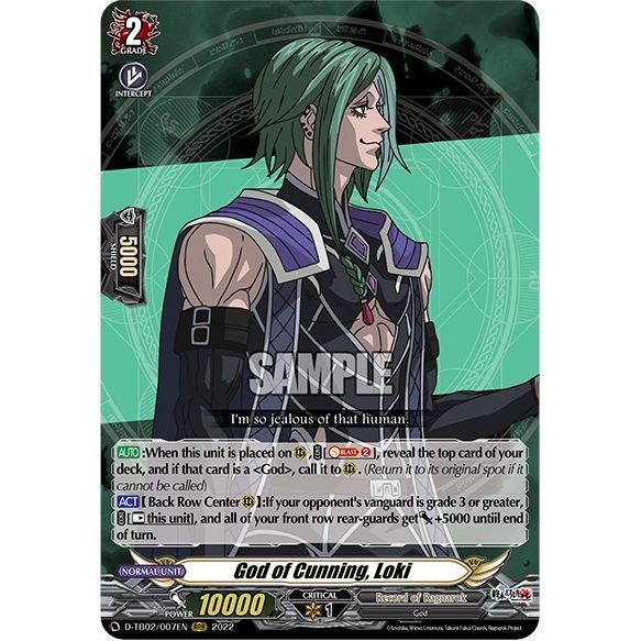 Image for God of Cunning, Loki (D-TB02/007EN) (D-TB02) - Cardfight Vanguard
