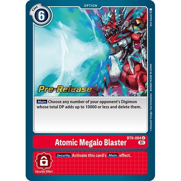 Image for Atomic Megalo Blaster (BT9-094 U) (BT09_PR) - Digimon Card Game