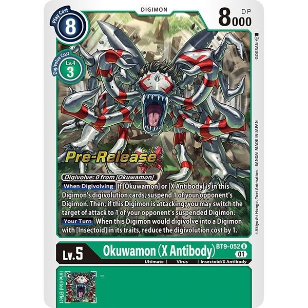 Image for Okuwamon (X Antibody) (BT9-052 U) (BT09_PR) - Digimon Card Game