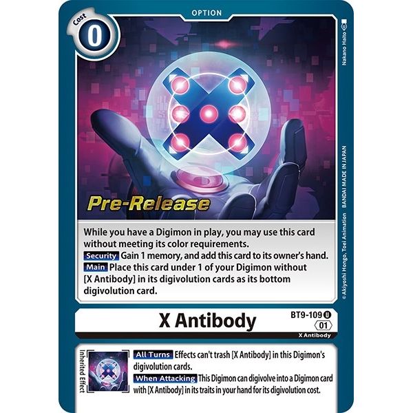 Image for X Antibody (BT9-109 U) (BT09_PR) - Digimon Card Game
