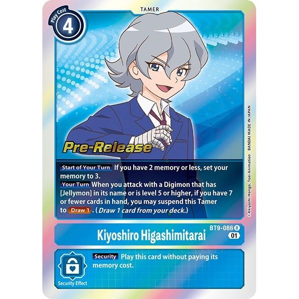 Image for Kiyoshiro Higashimitarai (BT9-086 R) (BT09_PR) - Digimon Card Game